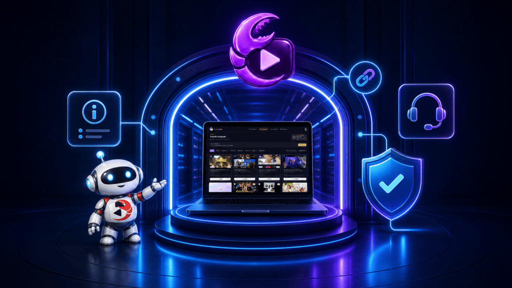 ContentClaw product dashboard with access, information, support, and verification icons